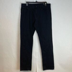 English Laundry Pants Men's Size 32x32 Black High-Rise Straight Denim Dark Wash